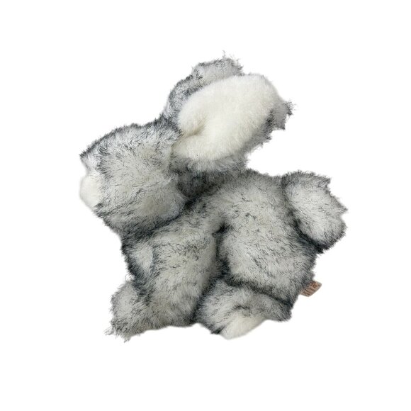 Dan Dee Plush Bunny Rabbit Soft Stuffed Animal White Gray Realistic Small - Picture 2 of 10